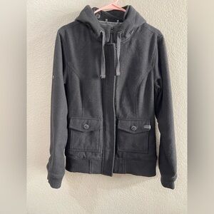 Nixon black hooded jacket